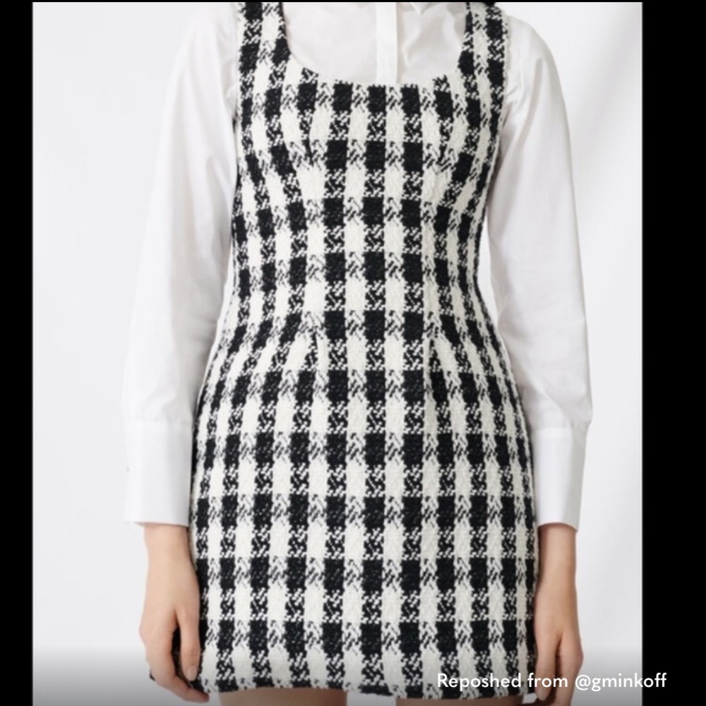 Maje Tweed houndstooth dress